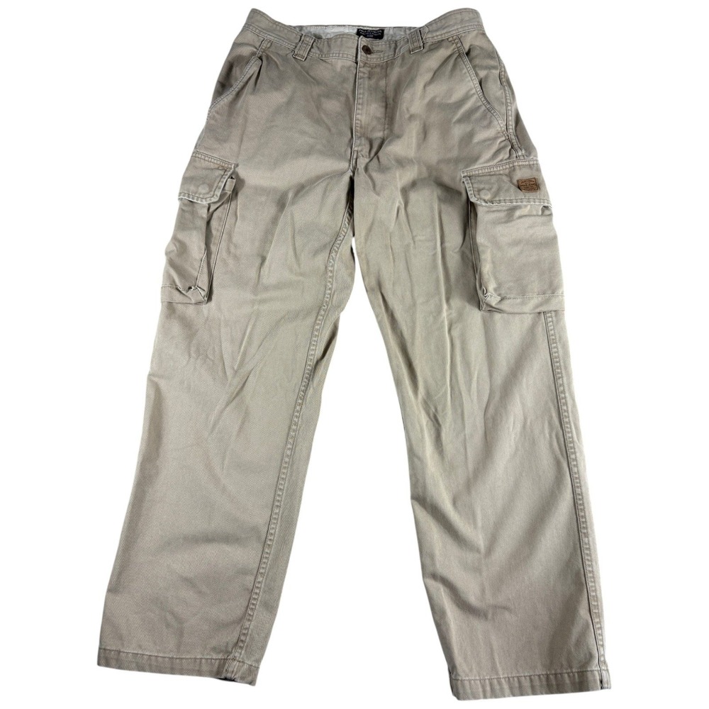 Vintage Polo Jeans Co Ralph Lauren‎ Cargo Pants Mens 34x29 Khaki Rugged Workwear